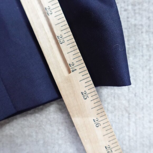 Pini Parma Suit 41R Pants 34 x 32 Blue Solid Wool Unstructured - Picture 15 of 16